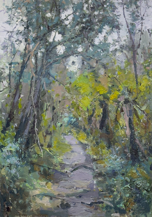 Dandenong pathway study (2020) 86 X 61cm oil on linen